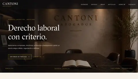 Portada del proyecto Cantoni Abogados